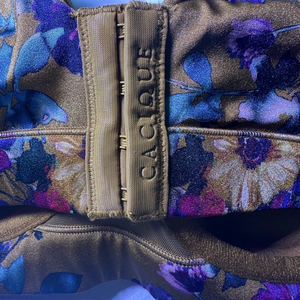 Floral Print Women's Bra - Picture 6 of 12